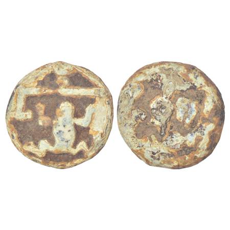 Ancient Eastern Malwa, Dasharna area, lower Betwa valley - civic coinage, die-struck lead 