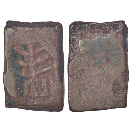 Taxila - uninscribed copper die-struck local coinage of post-Mauryan period, (c.200-150 BC
