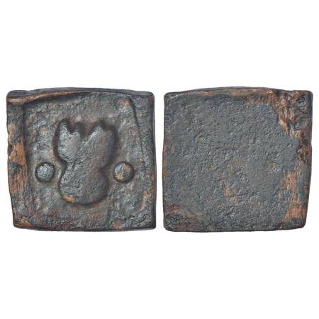 Taxila - uninscribed copper die-struck local coinage of post-Mauryan period, (c.200-150 BC