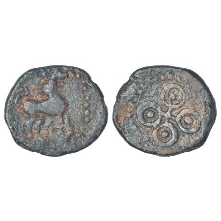 Satavahanas - uninscribed 'lion' type lead coin from Paithan/Bhokardan region attributed t