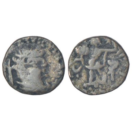 Kshatrapas of Mathura - billon drachm of Rajuvula (c.10-20AD) as Kshatrapa, ISCH 151, 2.11