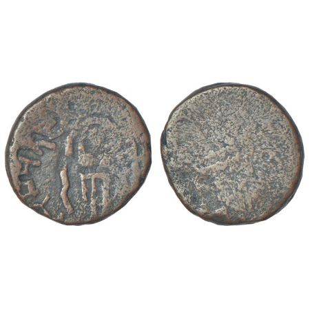 Kshatrapas of Mathura - copper unit of Shodasa (c.20-40 AD), 'Gajalakshmi' type, similar t