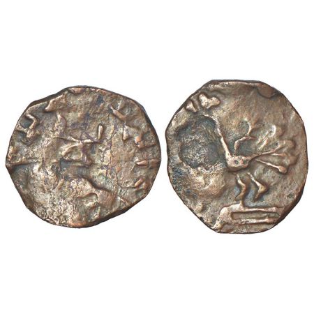 Magha kings of Mallar, Chhattisgarh - copper coin of Sivamagha Siri, (c.100-150AD), not li