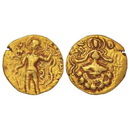 Gupta Empire - gold dinar of Chandra Gupta II (c.375-415 AD), 'Archer' type, S. Kumar Clas