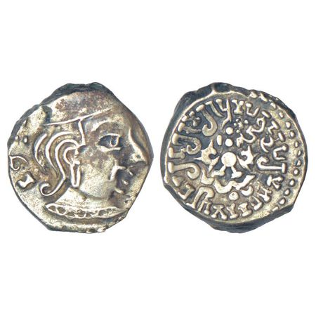 Gupta Empire - silver drachm of Kumara Gupta I (c.415-450 AD), 'Western India' type, GE103