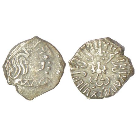 Gupta Empire - silver drachm of Kumara Gupta I (c.415-450 AD), 'Western India' type, S. Ku