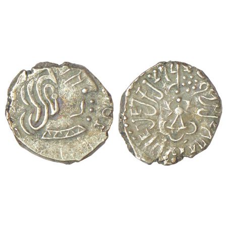 Gupta Empire - silver drachm of Kumara Gupta I (c.415-450 AD), 'Western India' type, S. Ku