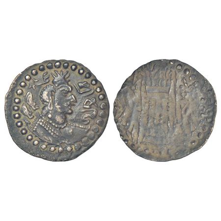 Nezak Huns - Zabulistan/Kabul series (c.600-700 AD), light billon drachm, similar to Vondr