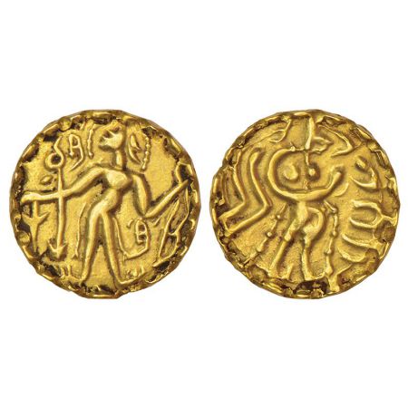 Pre-Islamic Bengal-Samatata region, gold dinar of Sridharana Rata of Rata dynasty (c.664-6