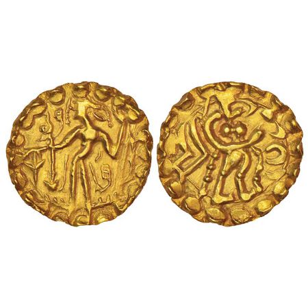 Pre-Islamic Bengal-Samatata region, gold dinar of Sridharana Rata of Rata dynasty (c.664-6