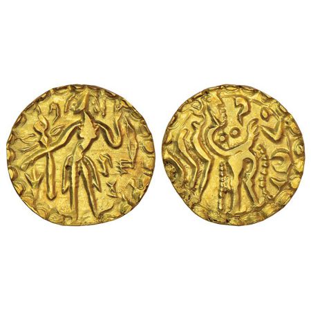 Pre-Islamic Bengal-Samatata region, gold dinar of Rajabhata of Khadga dynasty (c.675-700 A