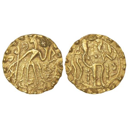 Pre-Islamic Bengal-Samatata region, gold dinar of Rajabhata of Khadga dynasty (c.675-700 A