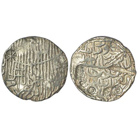Sultans of Bengal, Silver tanka of Rukn al-Din Barbak Shah (1459-1474 AD), 'Tughra'-type, 