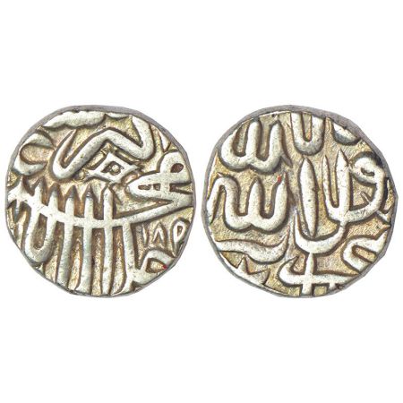 Ak bar (1556-1605 AD) - silver tanka struck to local Malwa standard, (c.1570-1575 AD), wit