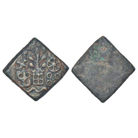 Ancient Malwa, post-Mauryan die-struck coinage, Ujjain/Mandasor region - uniface copper co