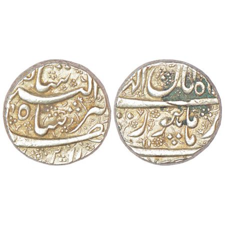 Jahangir (1605-1628 AD), silver rupee, Burhanpur mint, Aban month, RY 11, 11.42g. About Ex
