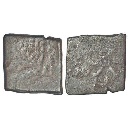 Ancient Malwa, post-Mauryan die-struck coinage, Ujjain/Maheshwar region - copper coin of '