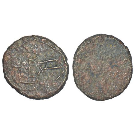 Ancient Malwa, post-Mauryan uninscribed die-struck coinage of Narmada Valley - copper coin