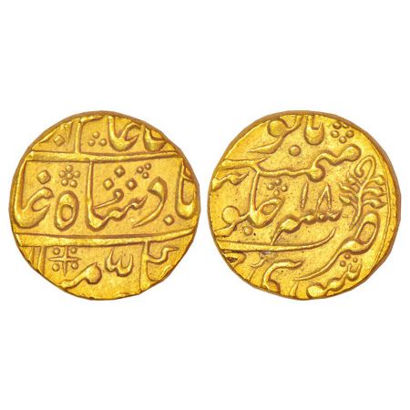 Jaipur, gold mohur, Sawai Jaipur mint, in the name of Shah Alam II, RY 18, Jhar mintmark, 