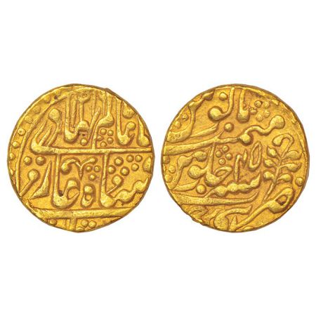 Jaipur, Mughal style, gold mohur, Sawai Jaipur mint, in the name of Shah Alam II, AH 1216/