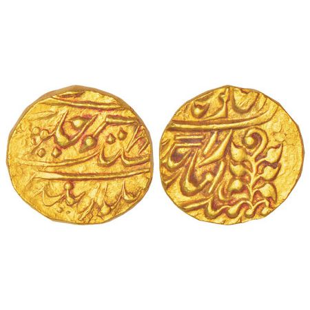 Kishangarh, Yaghyanarayan Singh (1926-1938 AD), gold mohur, in the name of George V, ND, K