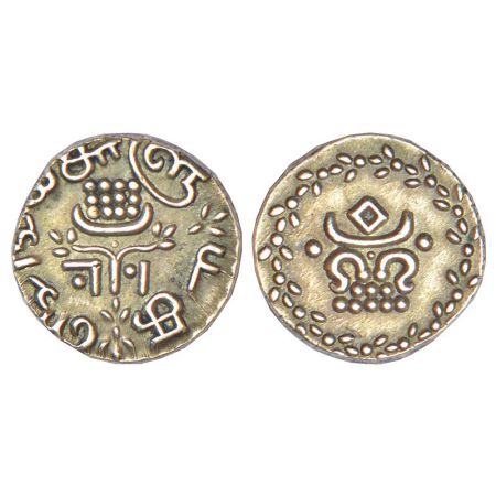 Travancore, Rama Varma IV (1860-1880 AD), silver velli fanam, ND (1860-1861 AD), KM 22, 1.