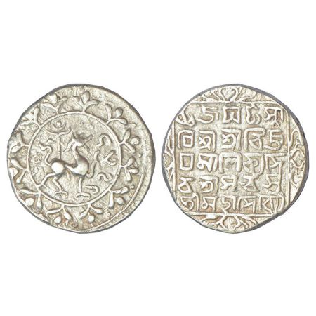Tripura, Vijaya Manikya (1532-1564 AD), silver tanka, with citing Queen Sarasvati , commem