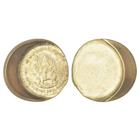 2012, Shri Mata Vaishno Devi Shrine Board, nickel-brass, 5 rupees, Bombay mint, die shifte