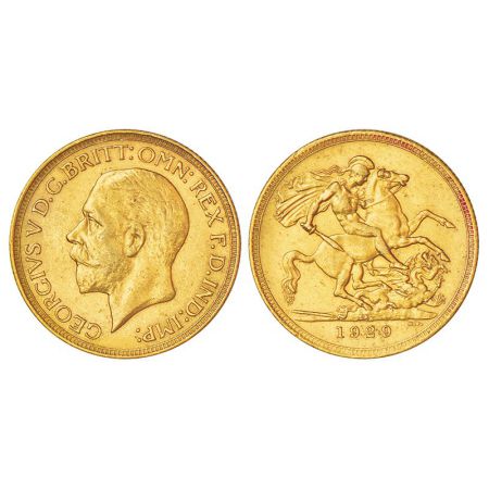 South Africa, George V (1910-1936 AD), gold sovereign, 1929, 'S.A.' mintmark, KM A22, 7.96