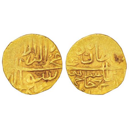 Timurids - Sulayman Mirza (1529-1584 AD), gold 1/12 mohur, mintless but struck in Badakhsh