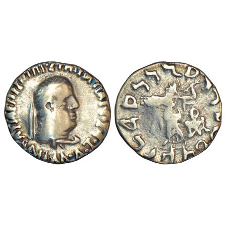 Indo-Greeks - silver drachm of Apollodotos II (c.85-65 BC), BN serie 2D, 2.16g. Obv: Diade