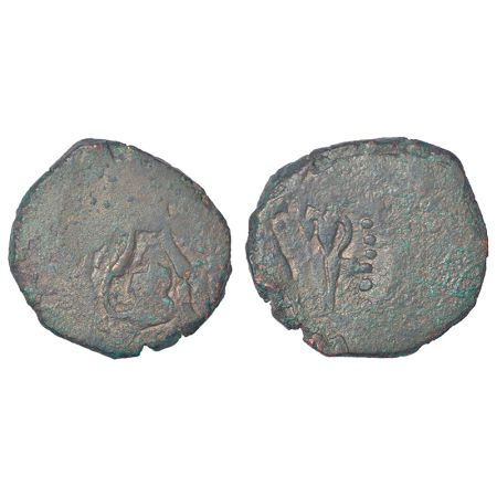 Post-Mauryan tribal republics, Yaudheyas or Kunindas - copper coin struck in the name of '