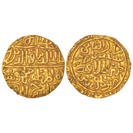 Sultans of Malwa, Gold ½ tanka of Ala al-Din Mahmud Khalji (1436-1469 AD), Hadrat Shadiaba