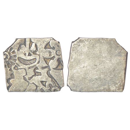 Imperial Magadhan silver punch-marked Karshapana coin (c.370-320 BC), GH series IVd, no. 4