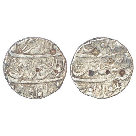 Jahandar Shah (1712 AD) - silver rupee, 'Abu al-Fateh' couplet, Solapur mint, AH1124/RY Ah