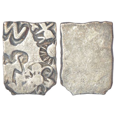 Imperial Magadhan silver punch-marked Karshapana coin (c.370-320 BC), GH series IVd, no. 4