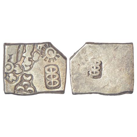 Imperial Magadhan silver punch-marked Karshapana coin (c.270-150BC), GH Series VIb, no. 56
