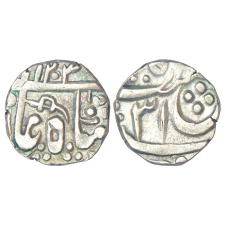 Jodhpur feudatory-Kuchaman, Bopushahi series, silver ¼ rupee, AH 1204/RY 31, inverted swor