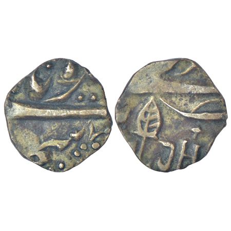 Kashmir, Ranbir Singh (1857-1885 AD), second series, silver 1/8 rupee, Srinagar mint, ND (