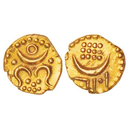 Travancore, Karthika Thirunal Rama Varma (1758-1798 AD), gold anantharaya fanam, B. Sarasa