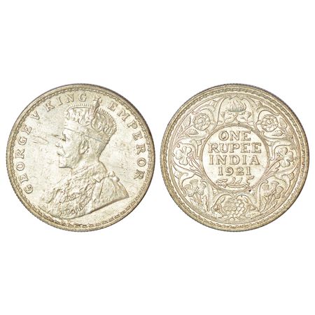George V, silver rupee, 1921, Bombay mint, dot, PR 227; GK 1043, 11.65g. Extremely fine, V