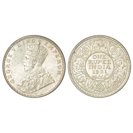 George V, silver rupee, 1921, Bombay mint, dot, PR 227; GK 1043, 11.66g. Extremely fine, V