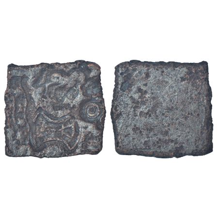 Ancient Central Malwa, Vidisha region - uniface uninscribed copper punch-marked coin, (c.2