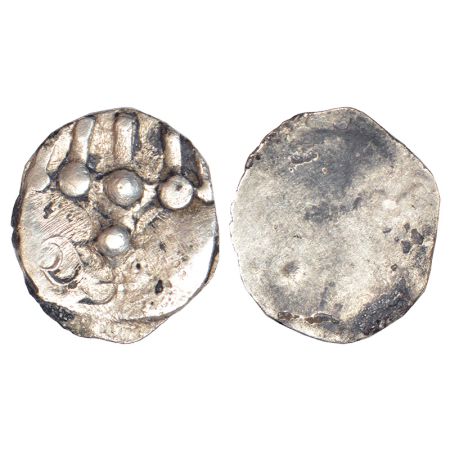 Hunnic / early Turk Shahi period - anonymous 'Damma' coinage of Gandhara region, (c.600-70