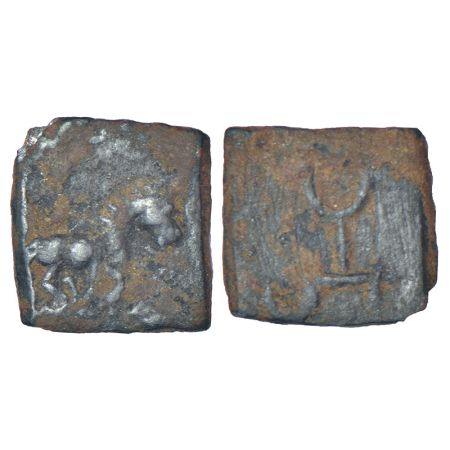 Hunnic Coinage of Kashmir Smast region, Greater Gandhara - uninscribed copper coin, (c.500
