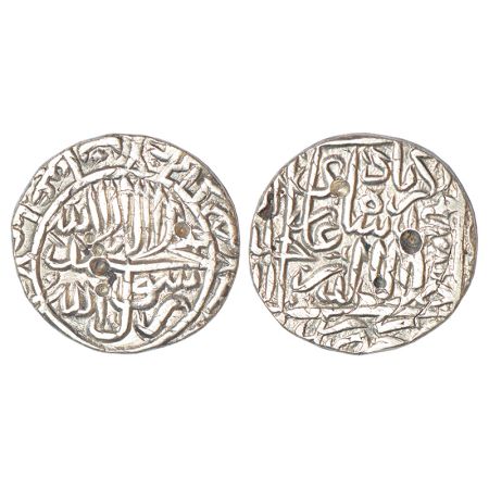 Akbar (1556-1605 AD), silver rupee, Hisar mint, AH 970, Liddle Akbar S6, 10.93g. Very fine