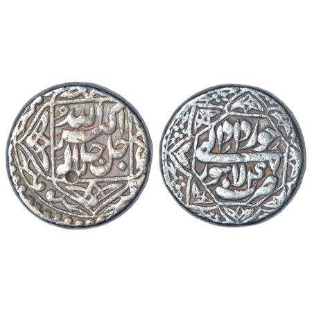 Akbar (1556-1605 AD), silver rupee, Lahore mint, Khurdad 47, KM 94.3, 11.36g, legend withi