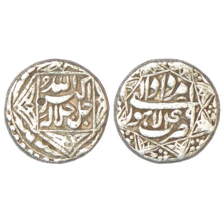 Akbar (1556-1605 AD), silver rupee, Lahore mint, Amardad 49, KM 94.3, 11.30g, legend withi