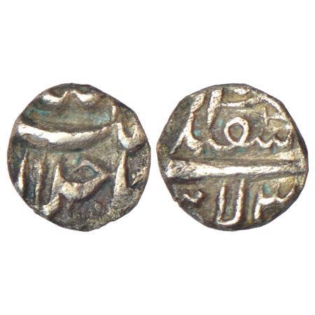 Akbar (1556-1605) - 'Ilahi' coinage, silver 1/20th rupee or 'Suki', Lahore mint, Isfandarm