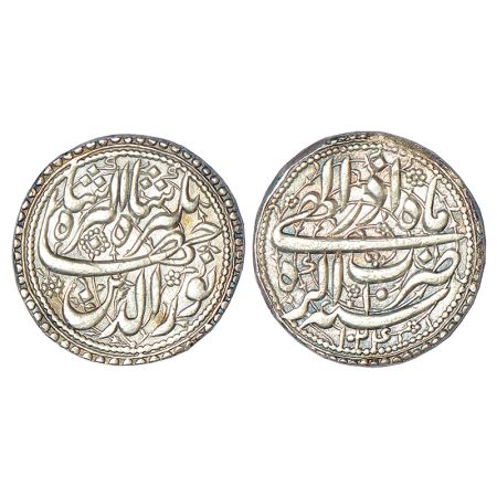 Jahangir (1605-1627 AD), silver rupee, Agra mint, Azar, 1024/RY 10, KM 145.1, 11.32g. Obv: